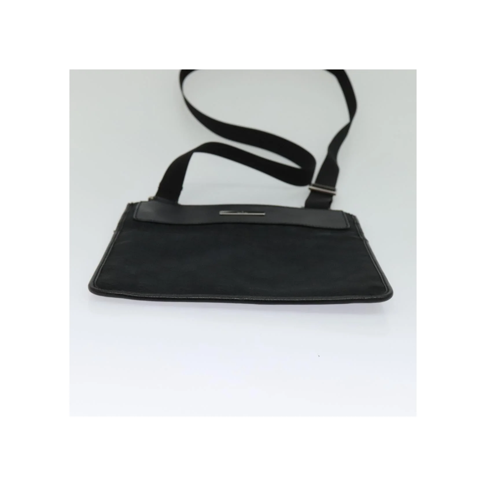 Sac Messager Plat Gucci Vintage - Black - Image 16