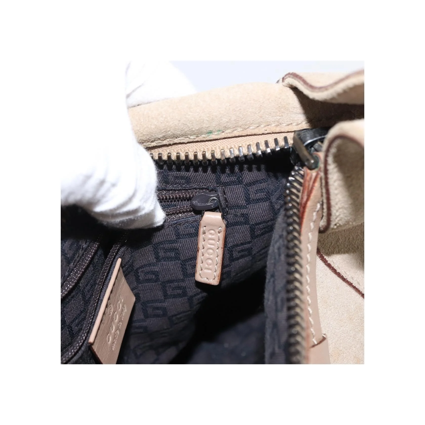 Sac À Main Gucci Vintage - Beige - Image 14