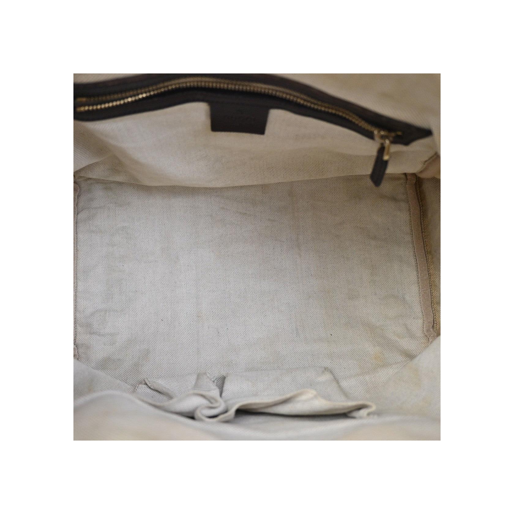 Sac Boston Gucci Vintage Web - Brown - Image 5
