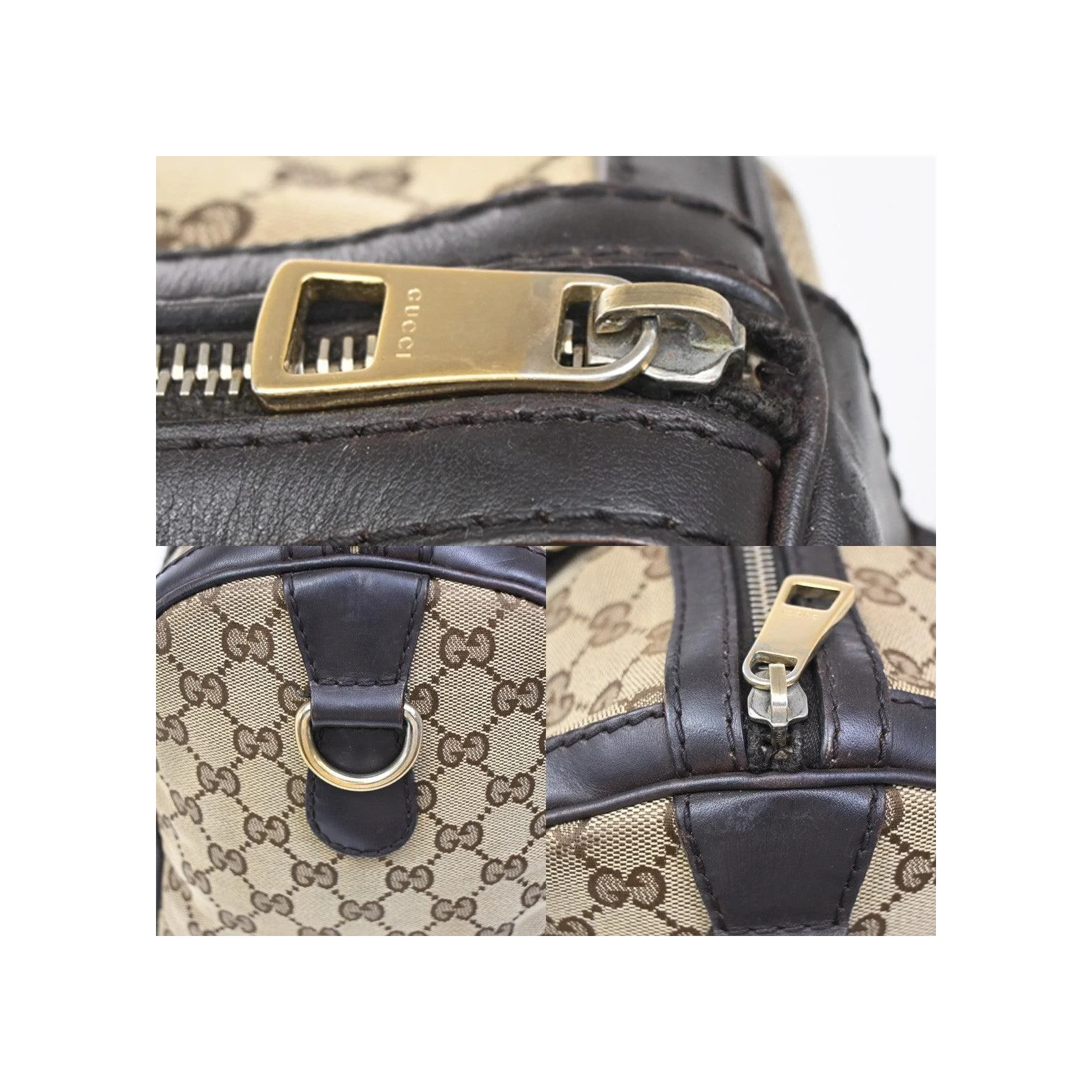 Sac Boston Gucci Vintage Web - Brown - Image 10
