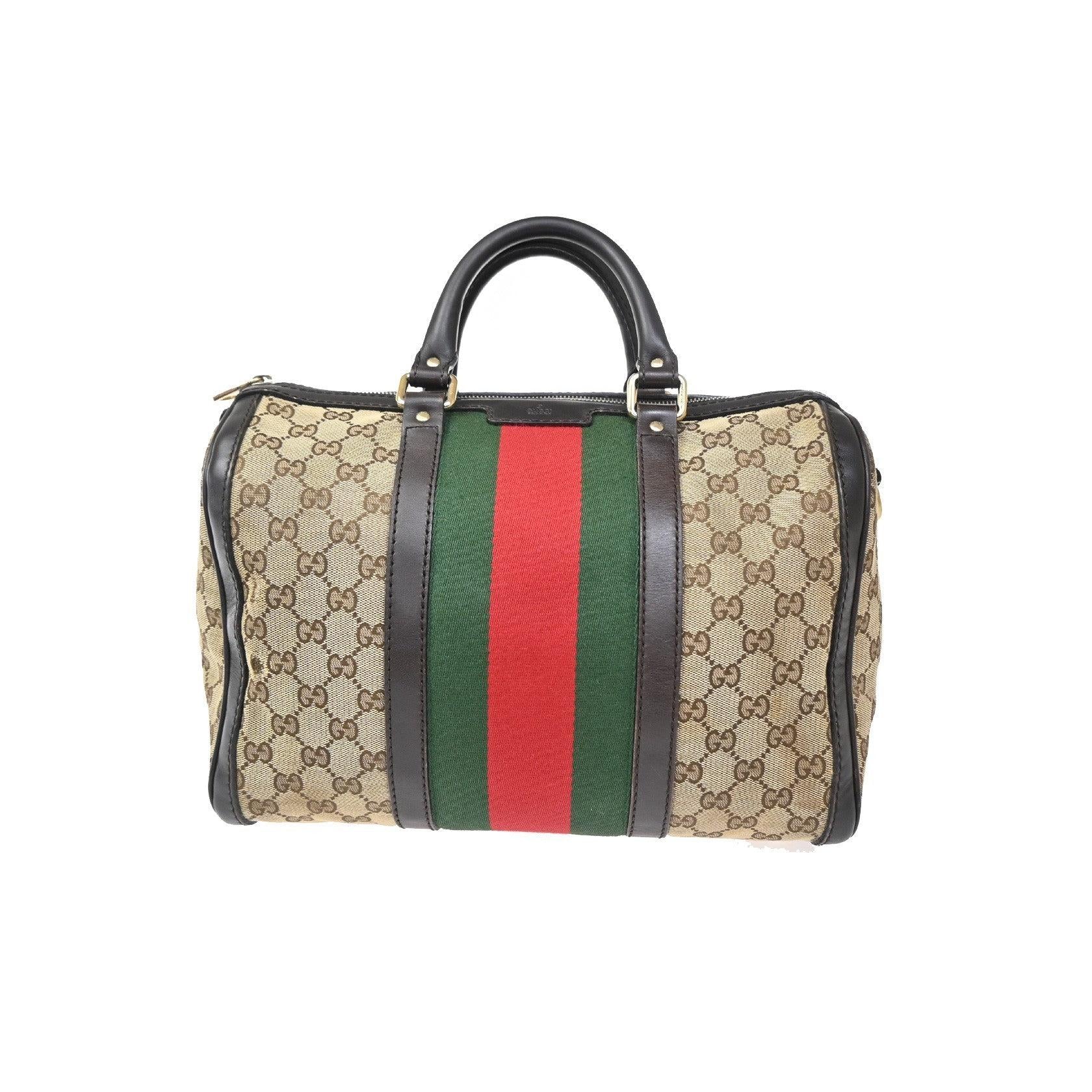 Sac Boston Gucci Vintage Web - Brown - Image 2