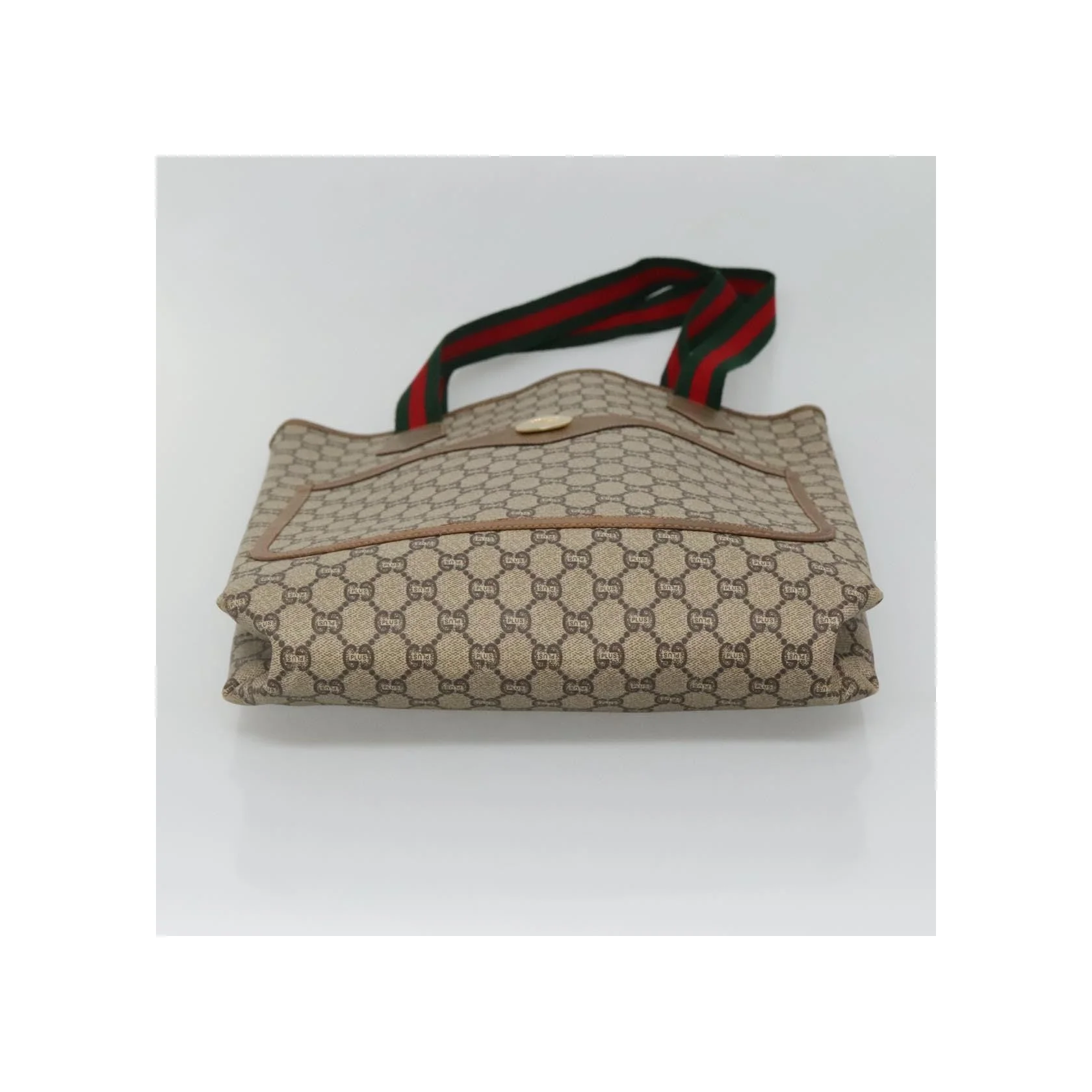 Tote Bag Gucci Vintage Web Strap - Beige - Image 14