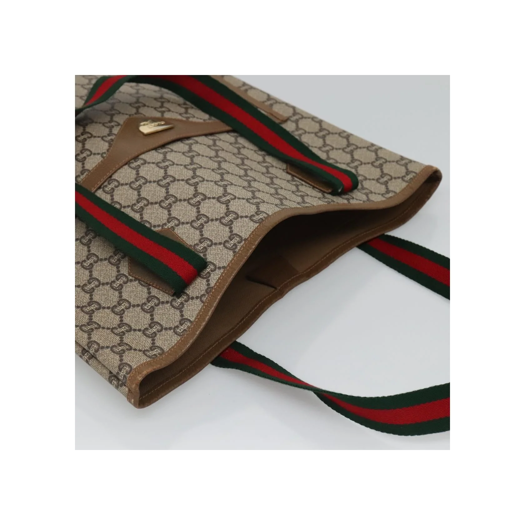 Tote Bag Gucci Vintage Web Strap - Beige - Image 15