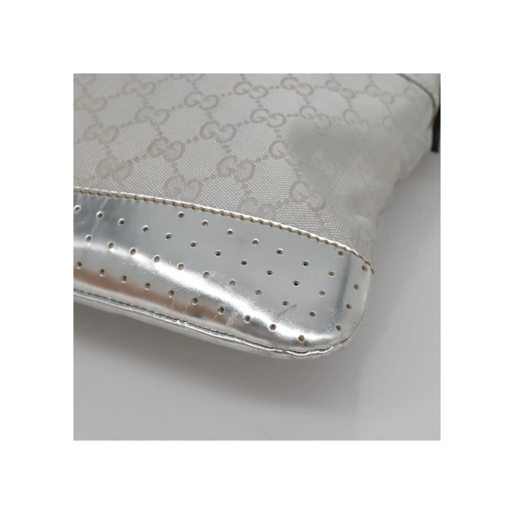 Sac Messager Zippé Gucci - Silver - Image 10