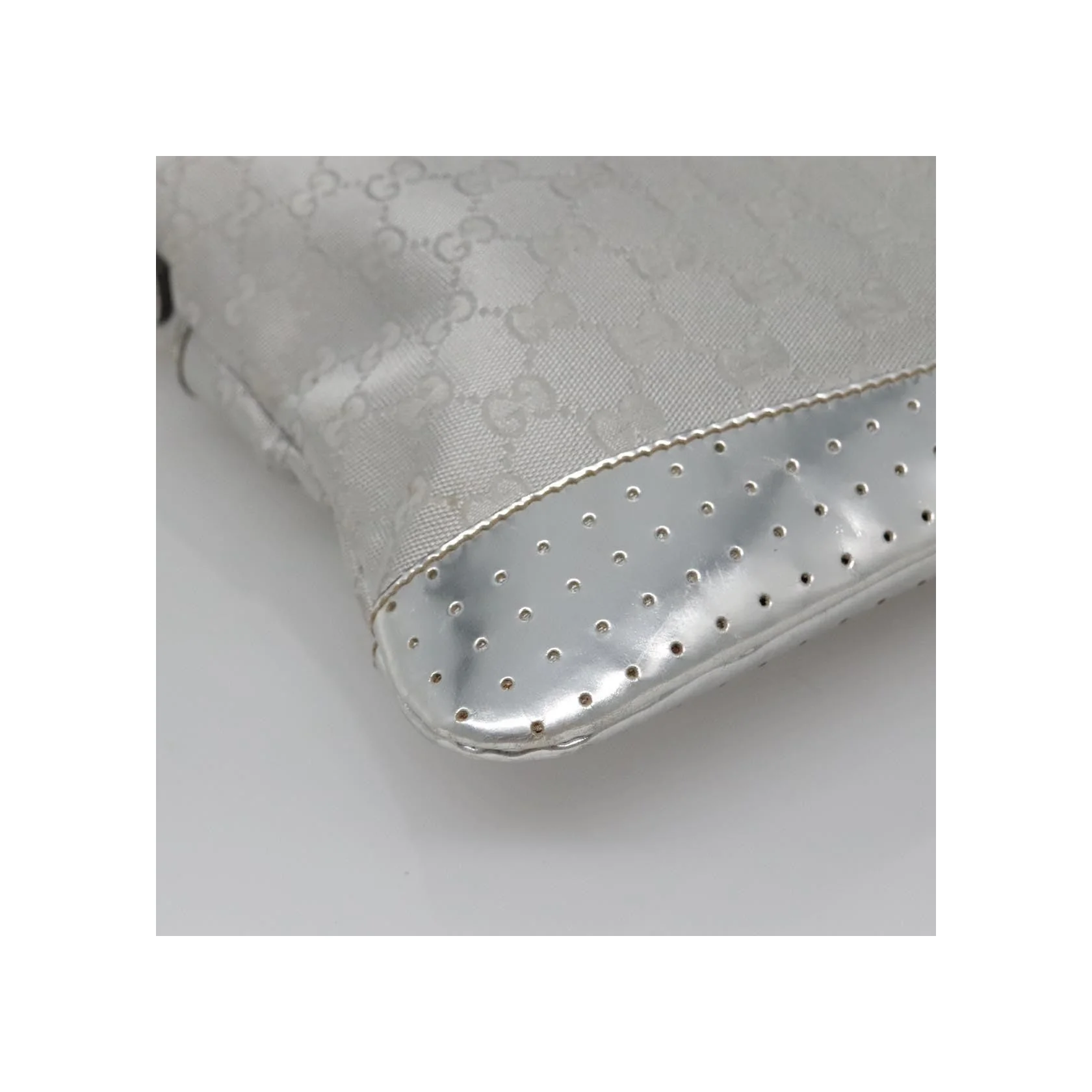 Sac Messager Zippé Gucci - Silver - Image 11