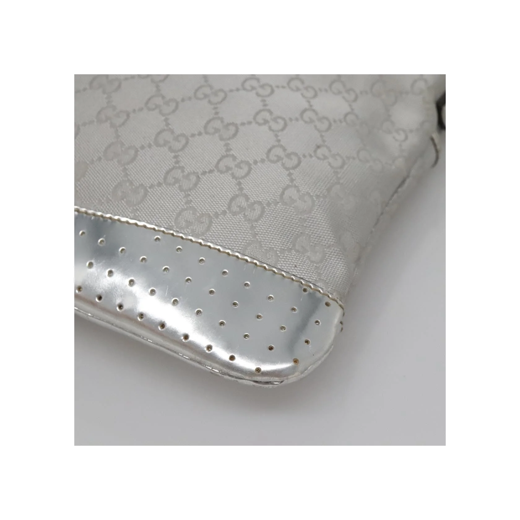 Sac Messager Zippé Gucci - Silver - Image 12