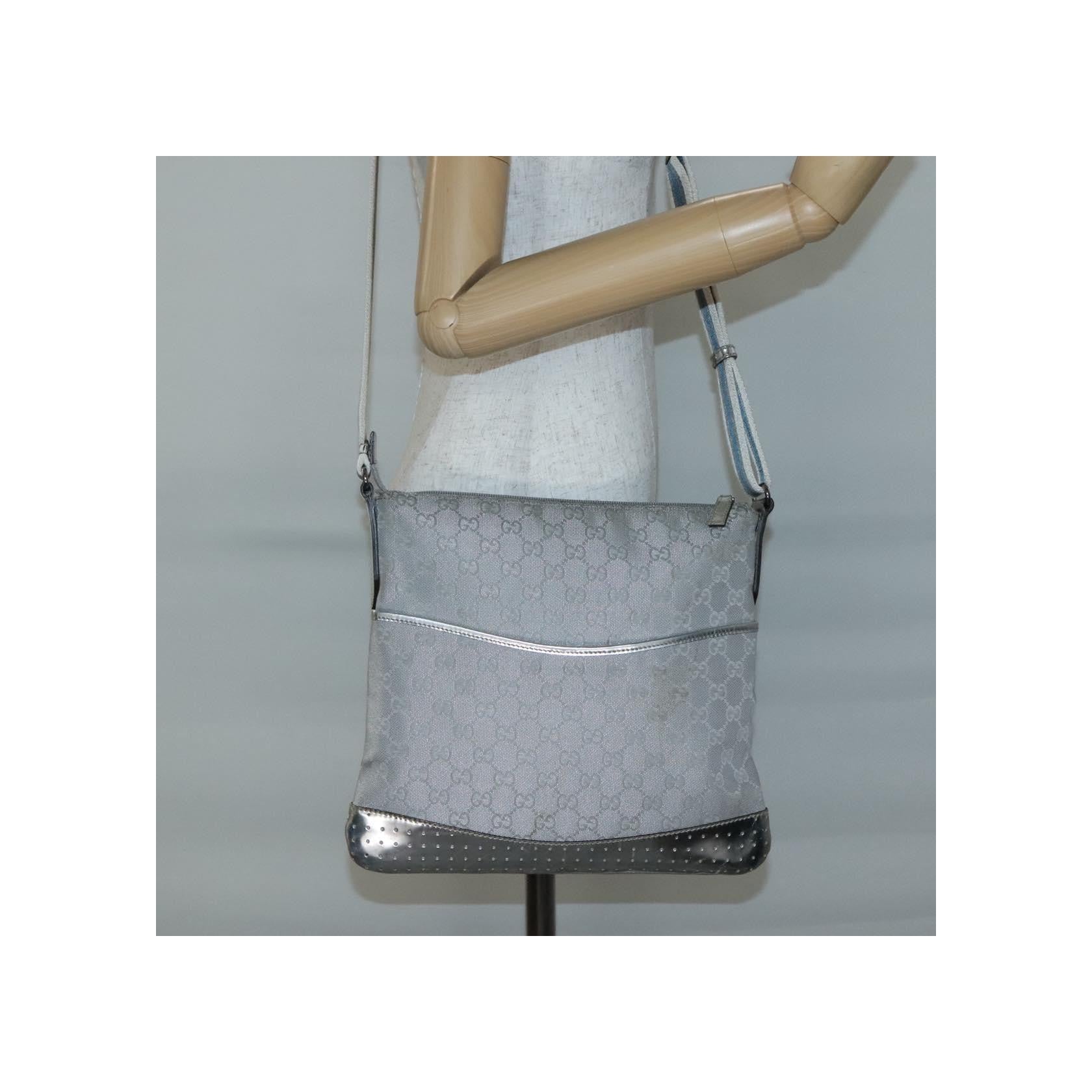 Sac Messager Zippé Gucci - Silver - Image 15