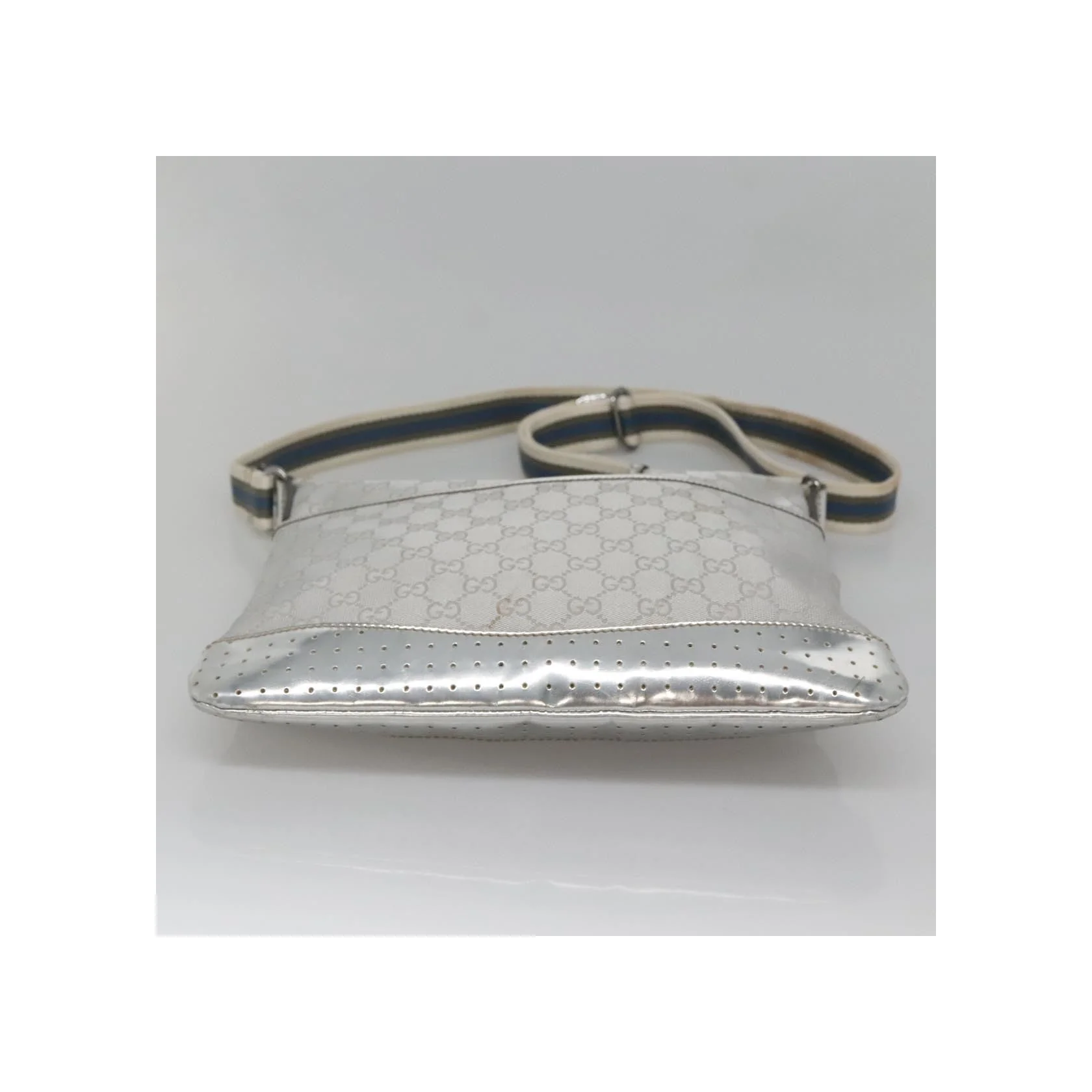 Sac Messager Zippé Gucci - Silver - Image 18