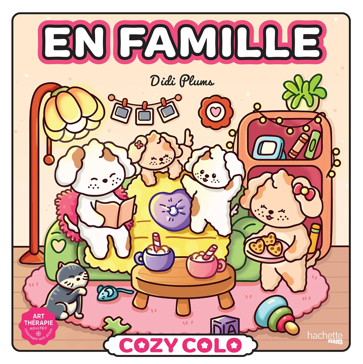 Coloriage Anti-Stress - Cozy Colo Didi Plums : En Famille - Image 2