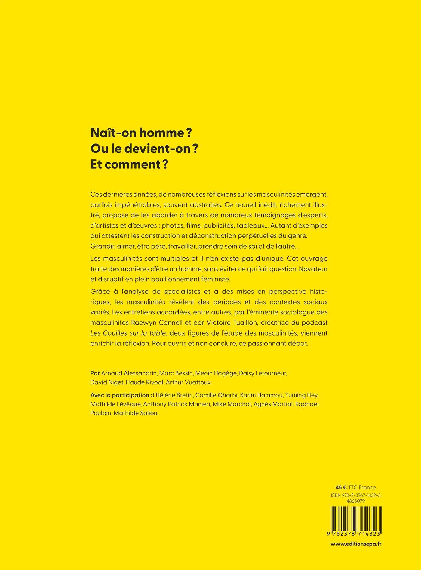 Livre Masculinités - Image 2