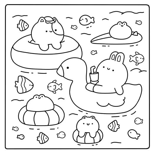 Coloriage Anti-Stress - Cozy Colo - Douceurs D'Été - Image 3