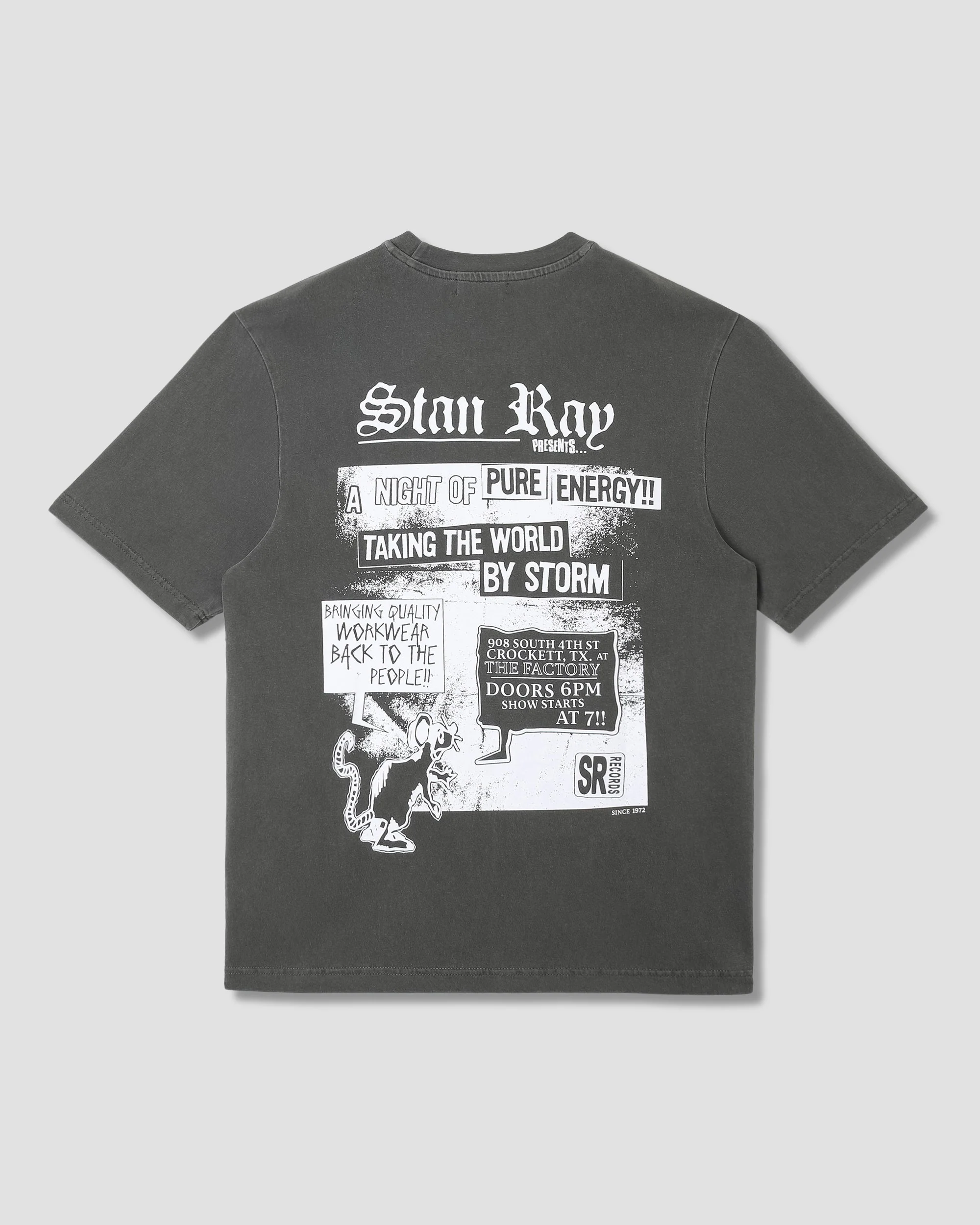 Hardcore Tee - Washed Black - Image 2