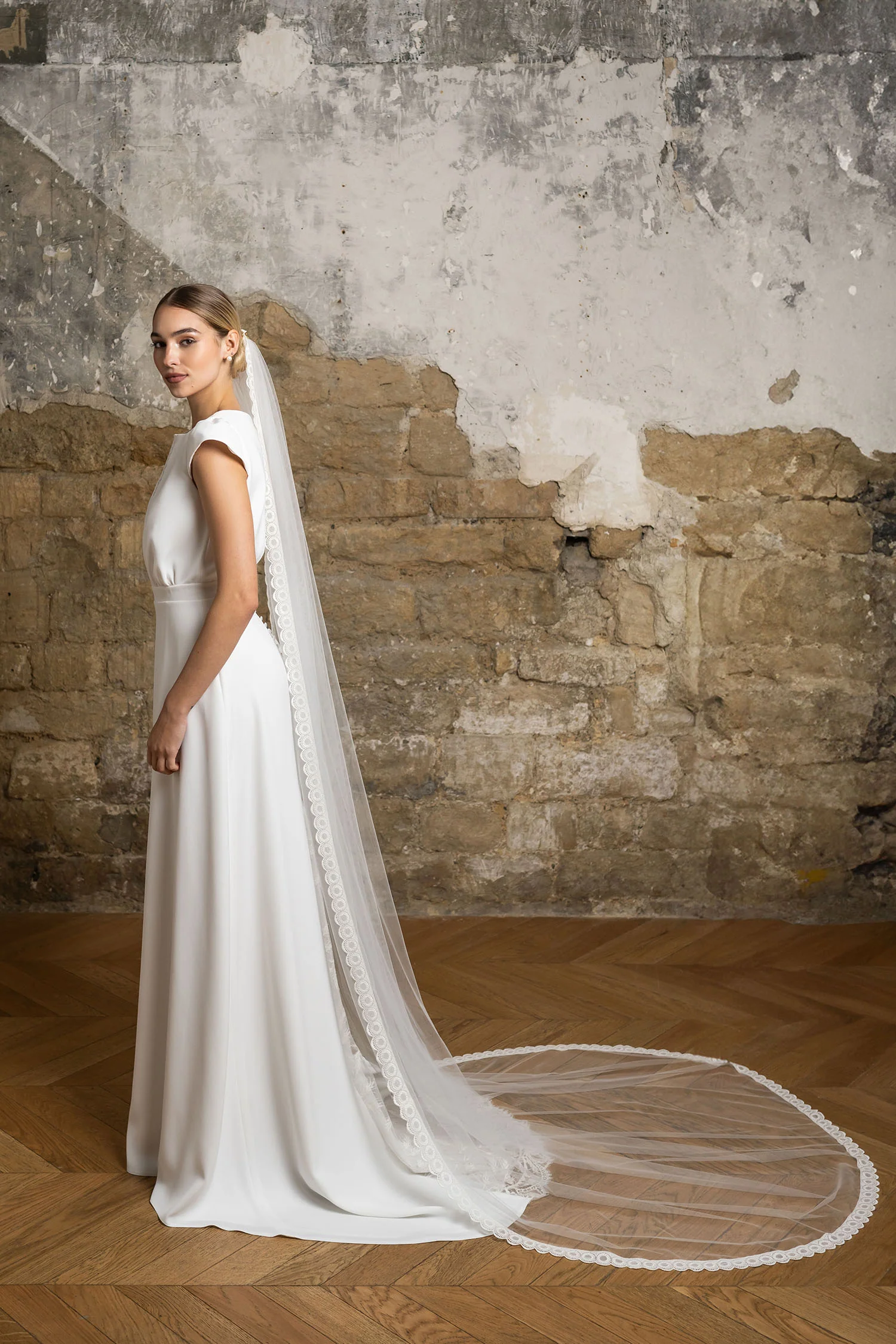 Voile Agathe - Blanc Soie - Image 3