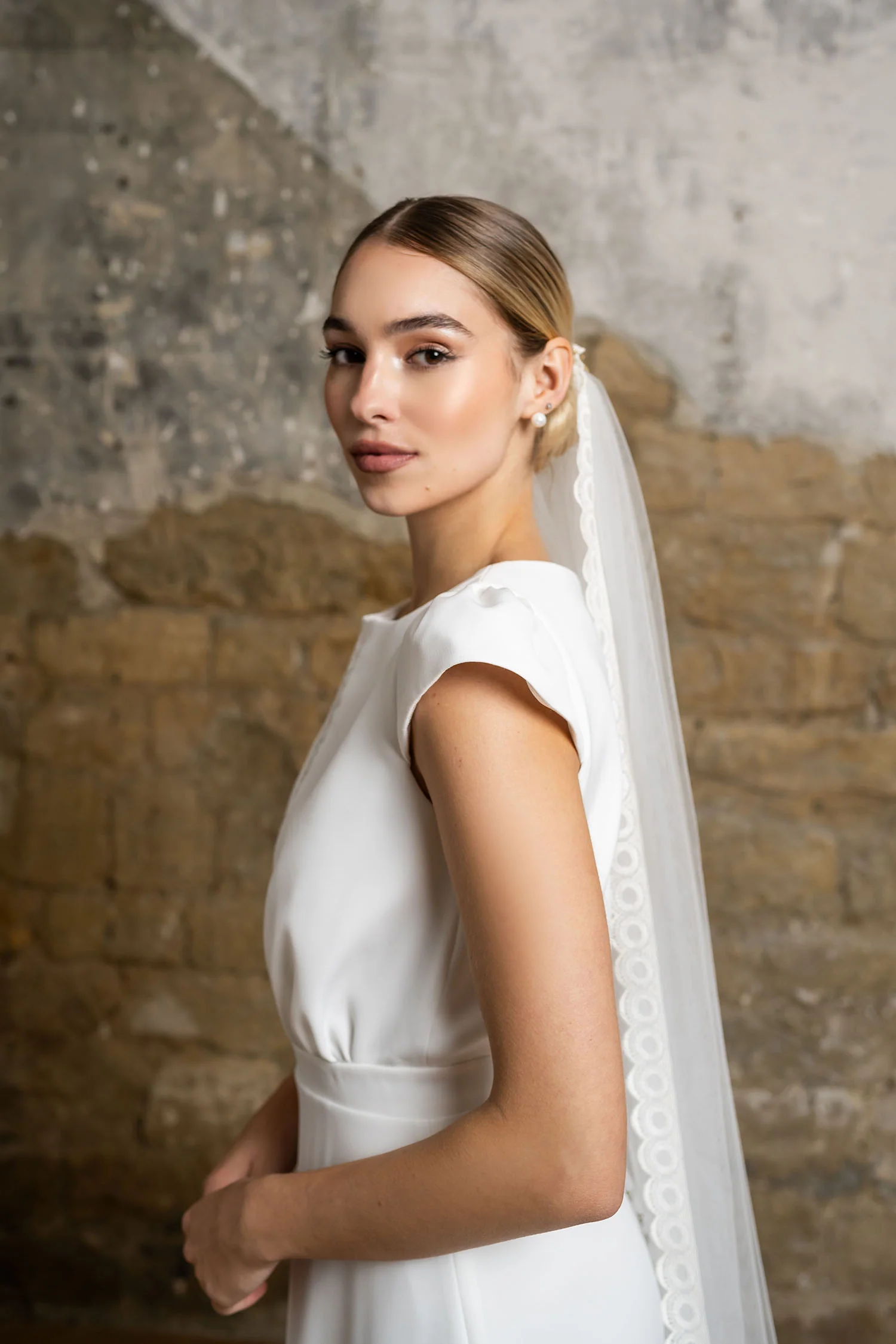 Voile Agathe - Blanc Soie - Image 4