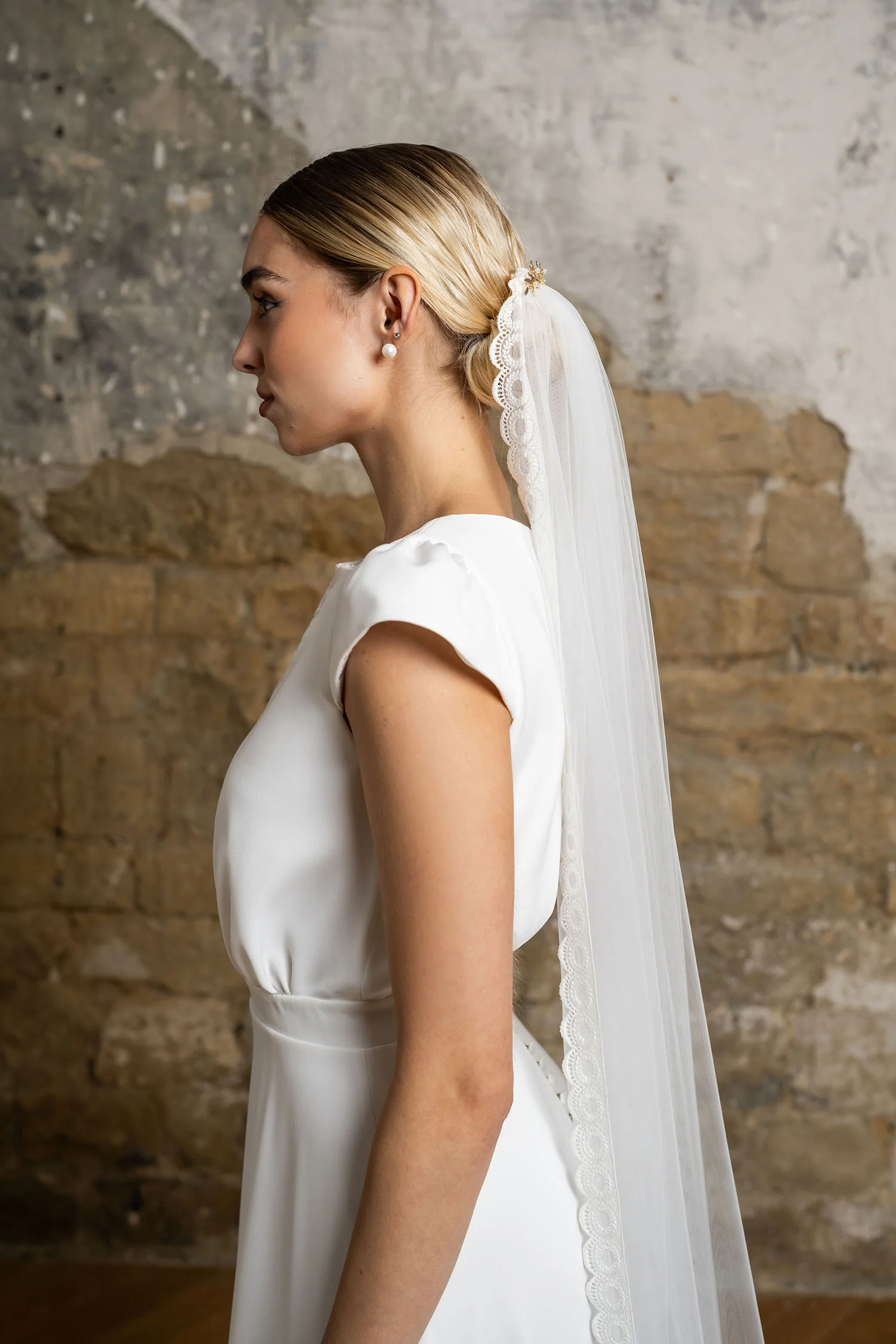Voile Agathe - Blanc Soie - Image 5