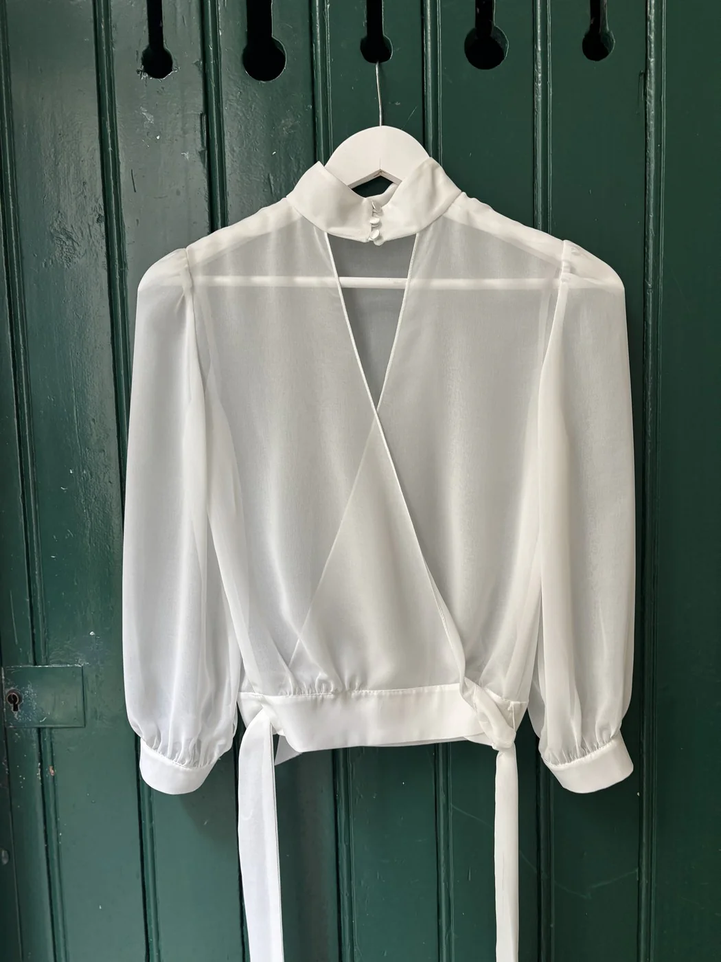 Haut De Mariée Andréa - Blanc Soie - Image 8