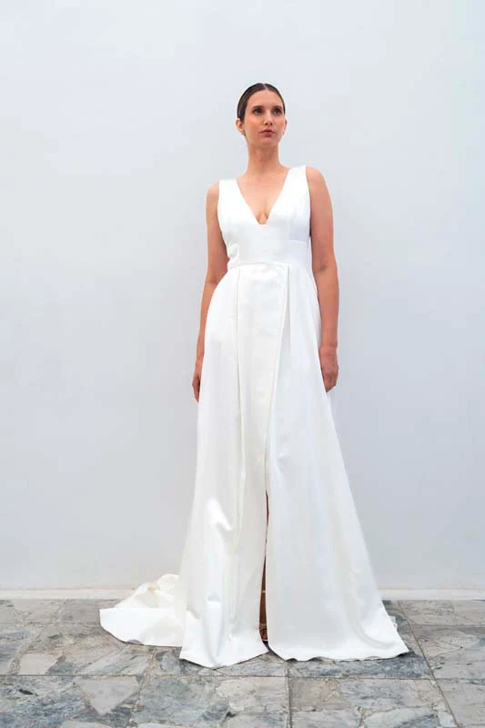 Robe De Mariée Adelaïde - Blanc Soie - Image 2