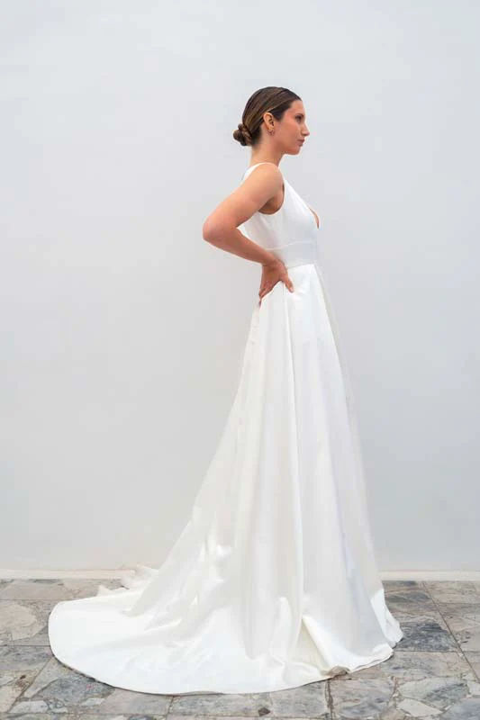 Robe De Mariée Adelaïde - Blanc Soie - Image 3