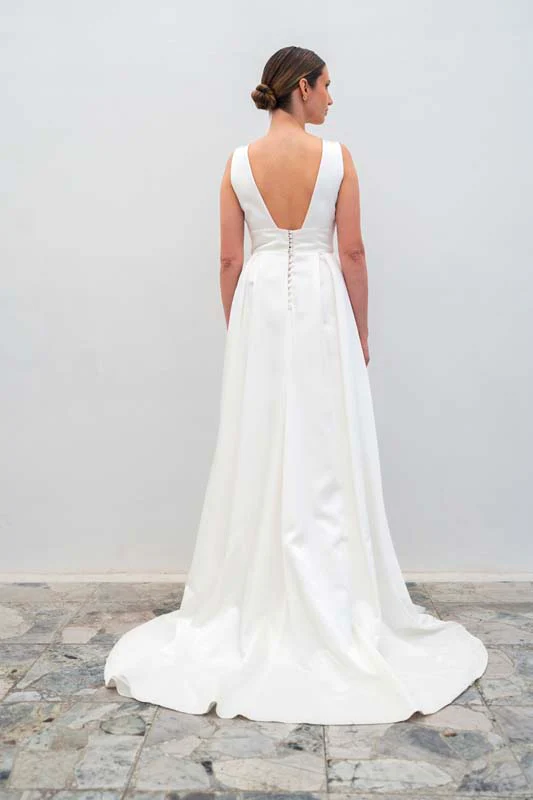 Robe De Mariée Adelaïde - Blanc Soie - Image 4