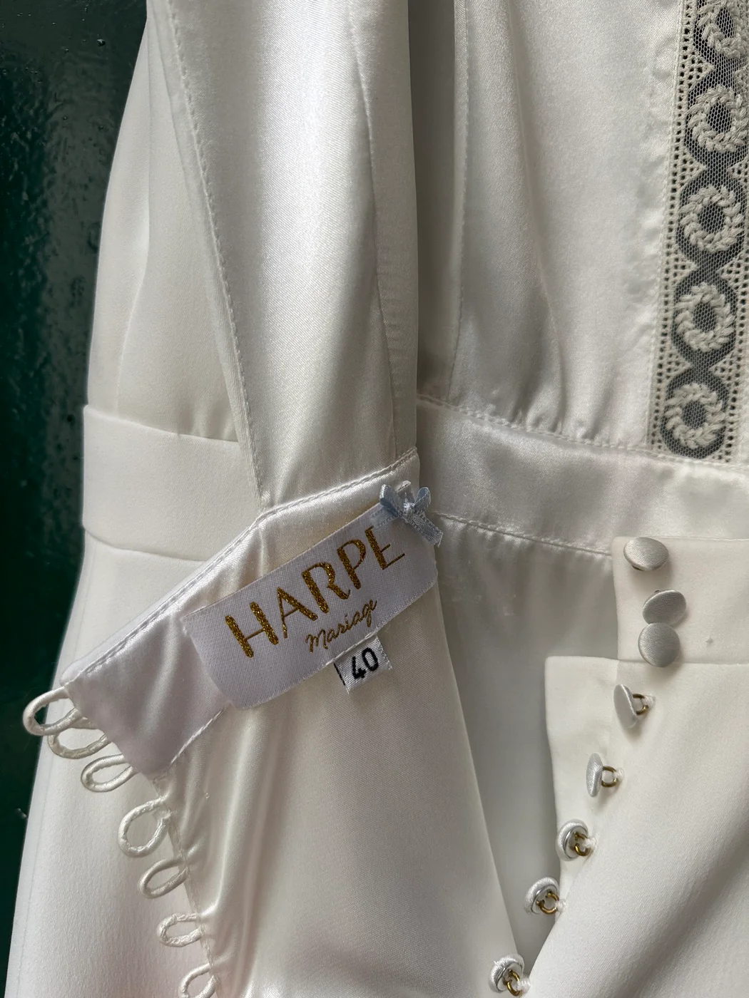 Robe De Mariée Agathe - Blanc Soie - Image 12
