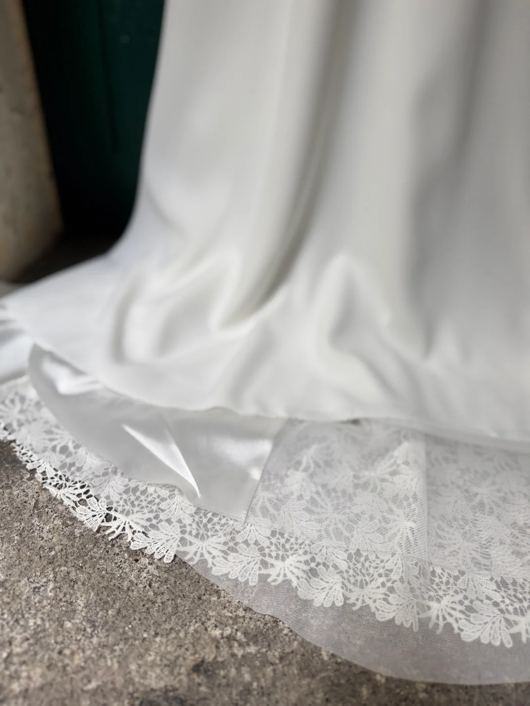 Robe De Mariée Agathe - Blanc Soie - Image 9