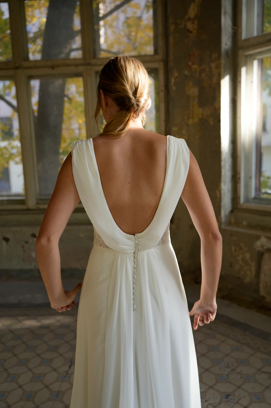 Robe De Mariée Albane - Blanc Soie - Image 9