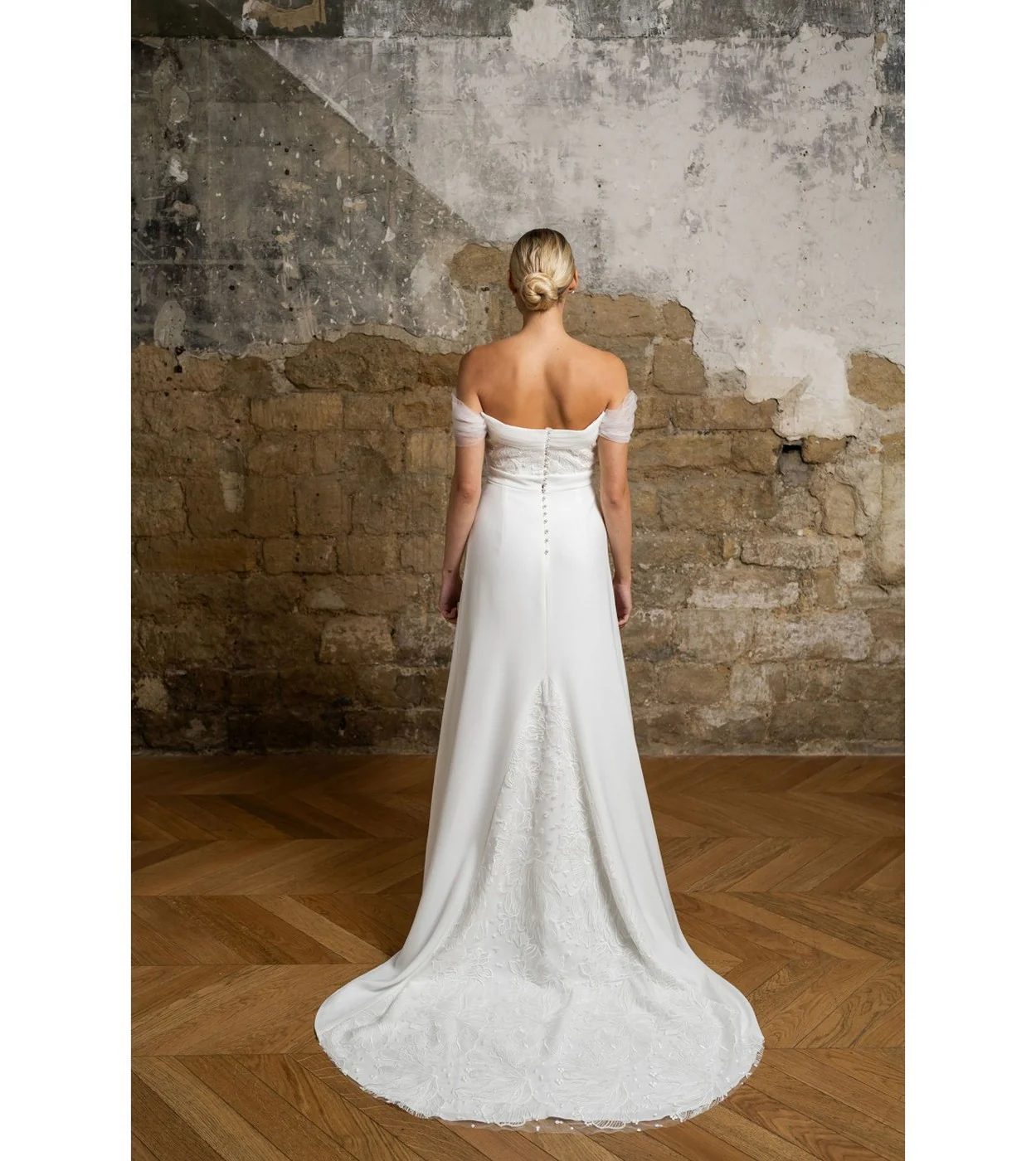 Robe De Mariée Ambre - Blanc Soie - Image 2