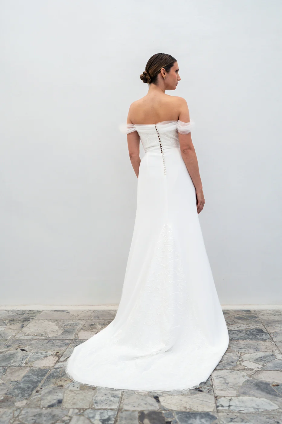 Robe De Mariée Ambre - Blanc Soie - Image 5