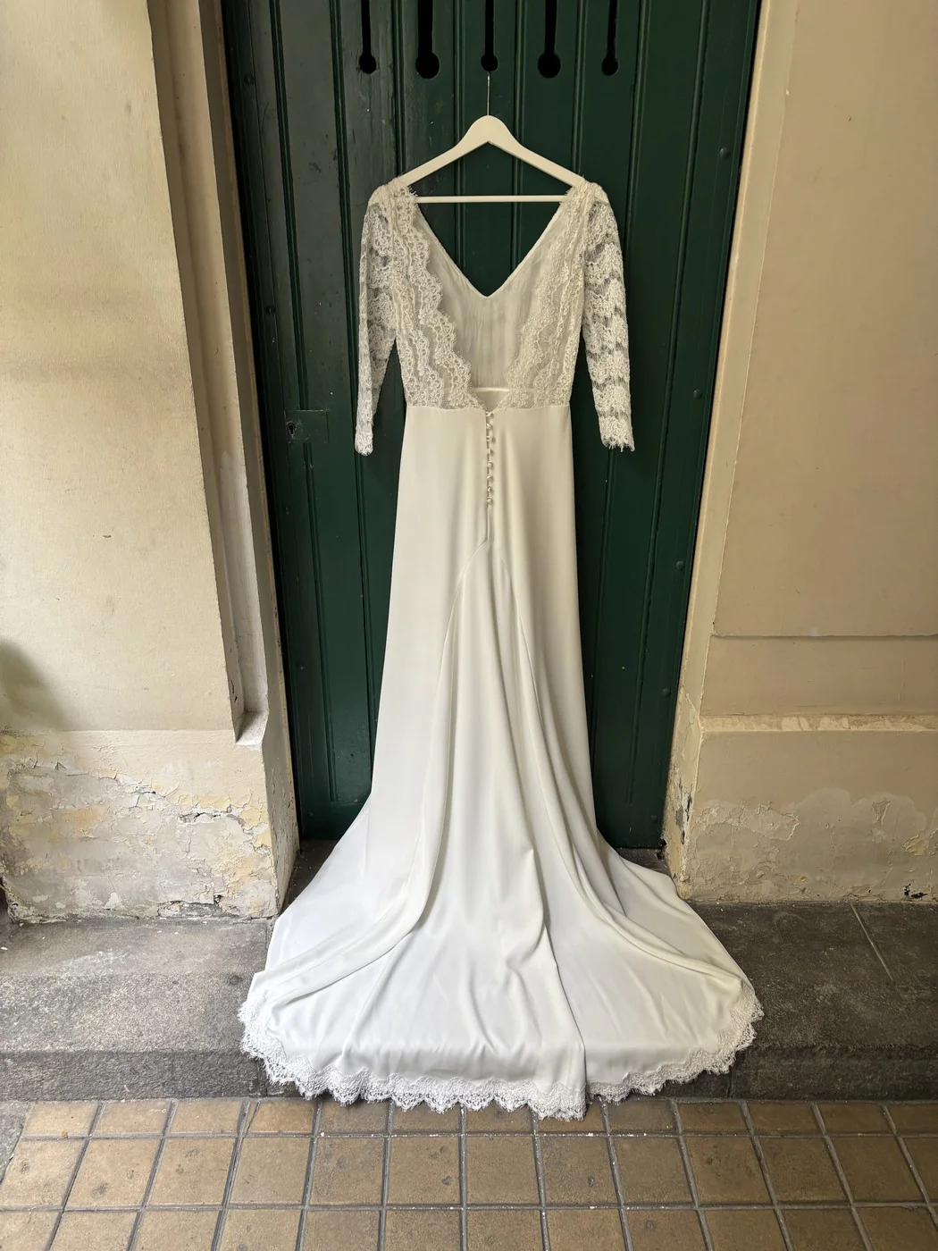 Robe De Mariée Anne - Blanc Soie - Image 4