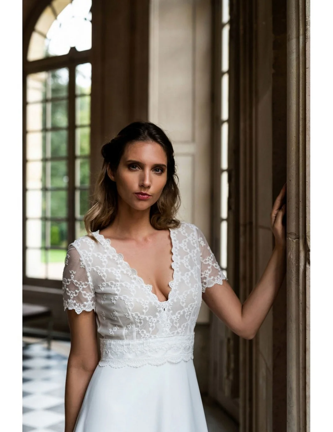 Robe De Mariée Anouck - Blanc Soie - Image 3