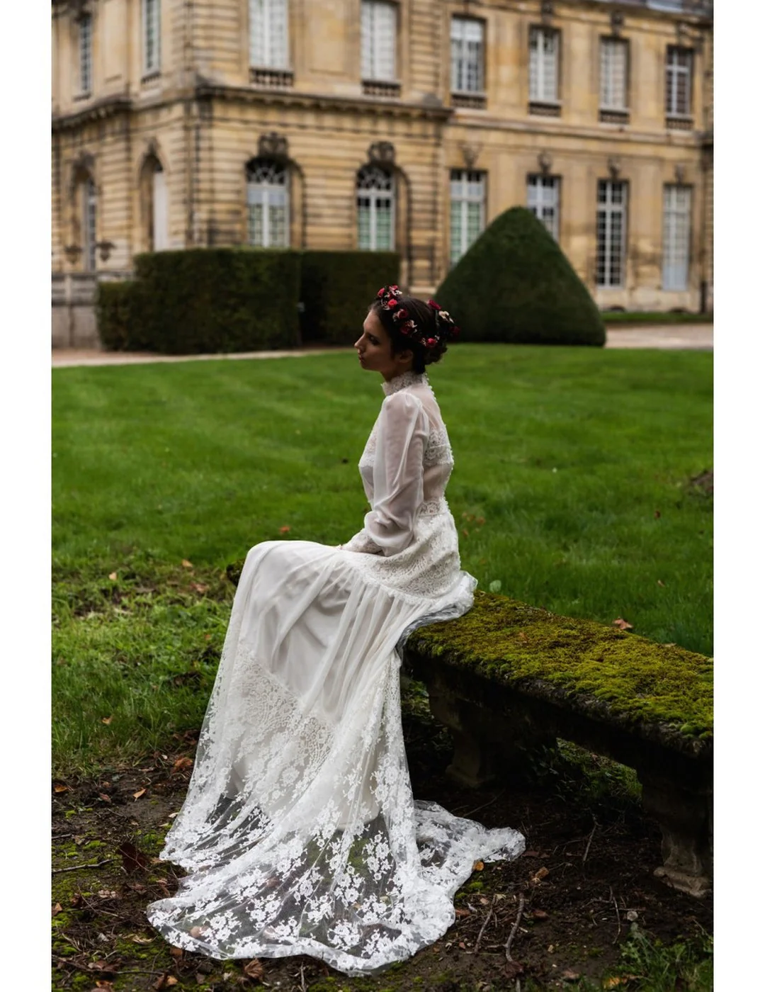 Robe De Mariée Apache - Blanc Soie - Image 9