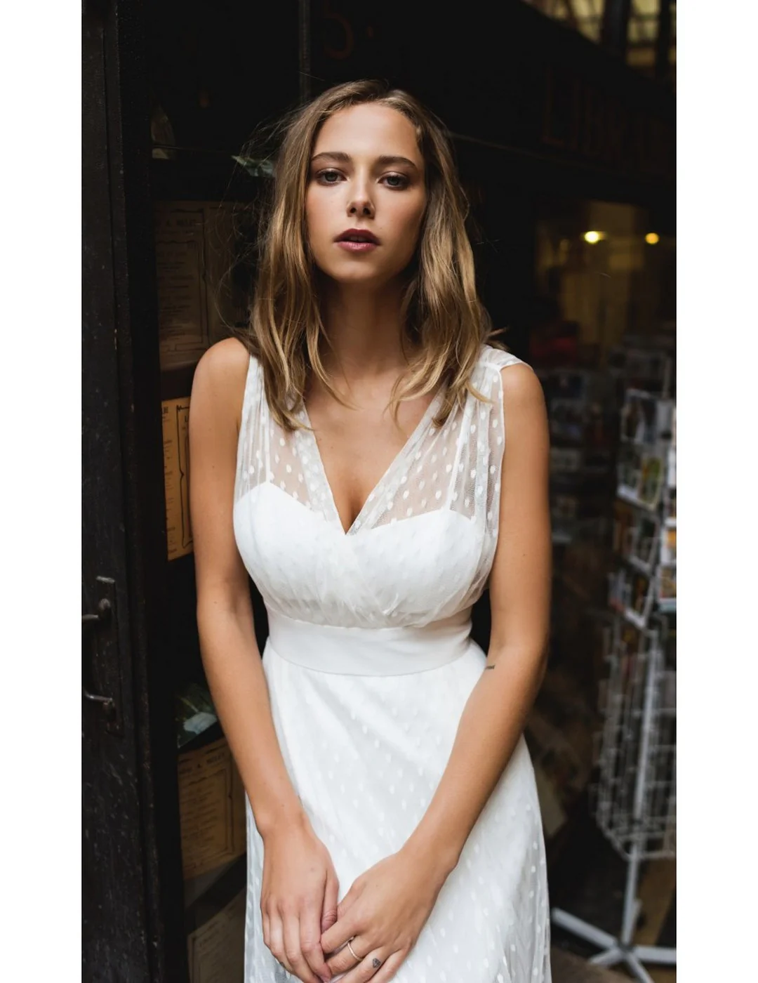 Robe De Mariée Athéna - Blanc Soie - Image 6