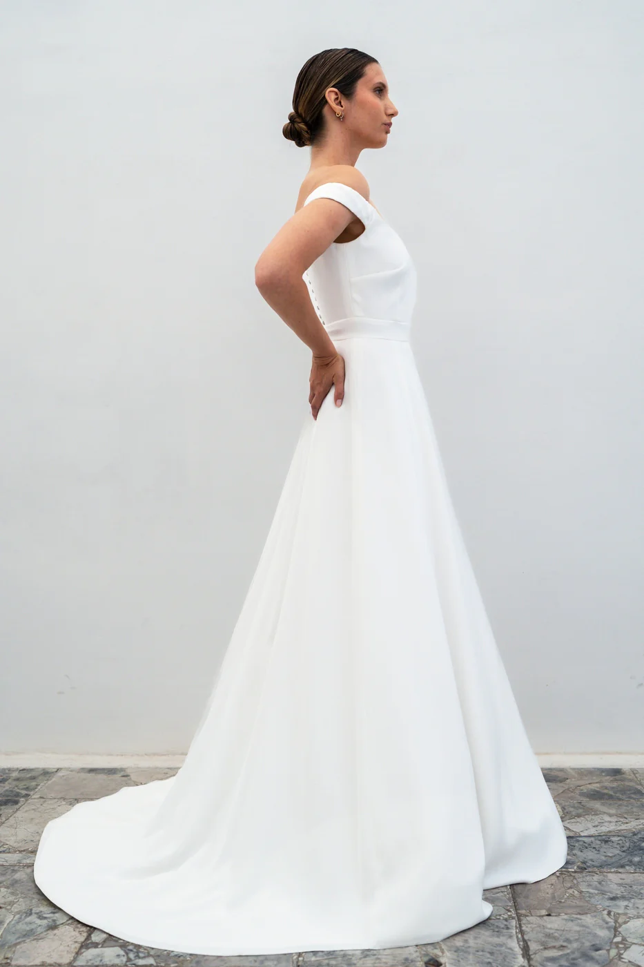 Robe De Mariée Aurore - Blanc Soie - Image 2