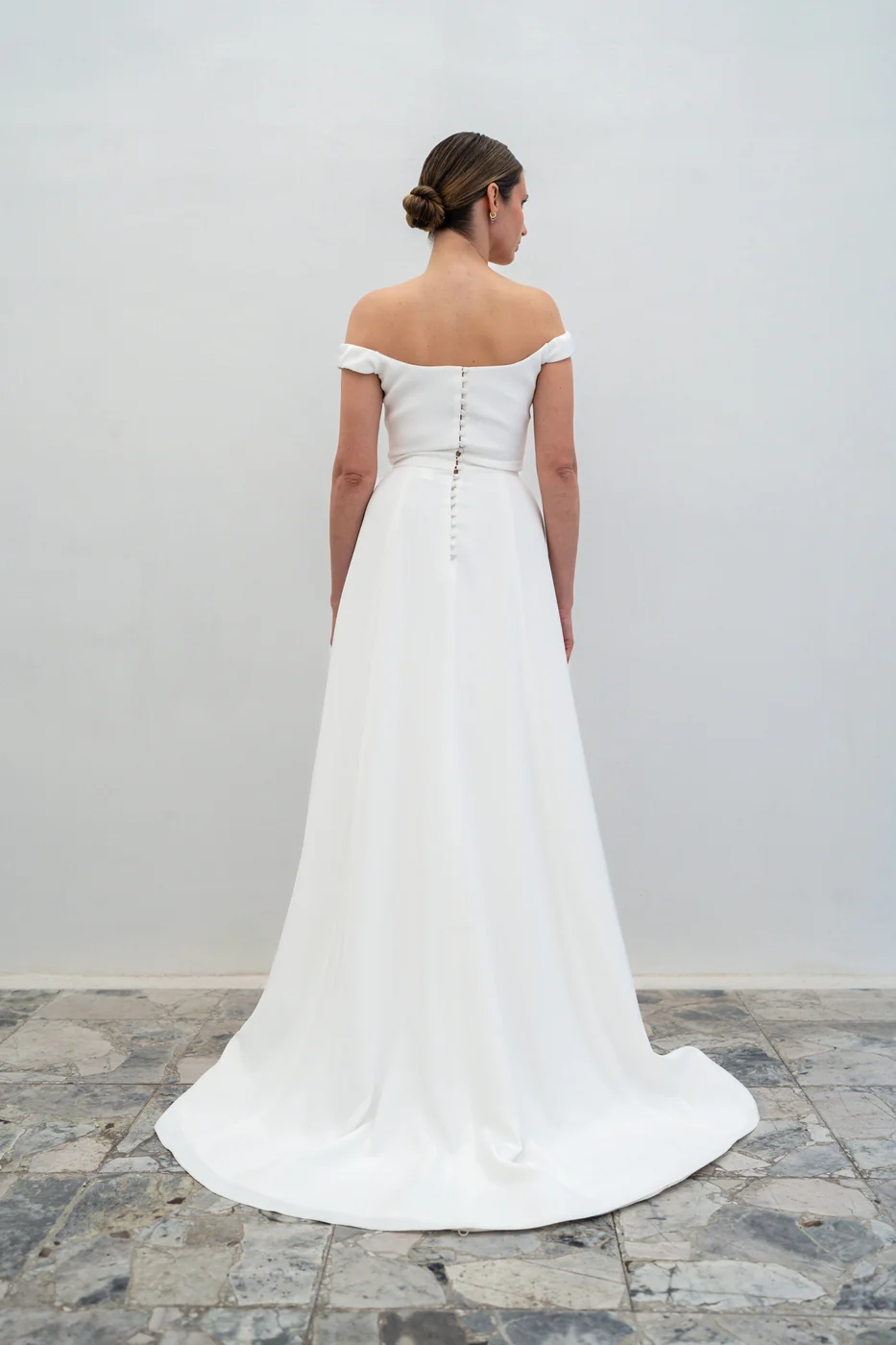 Robe De Mariée Aurore - Blanc Soie - Image 3