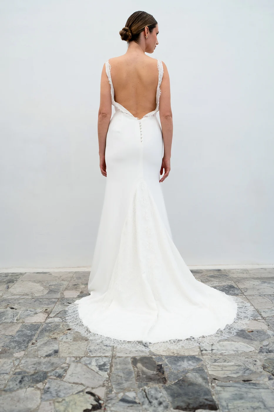Robe De Mariée Blanche - Blanc Soie - Image 3