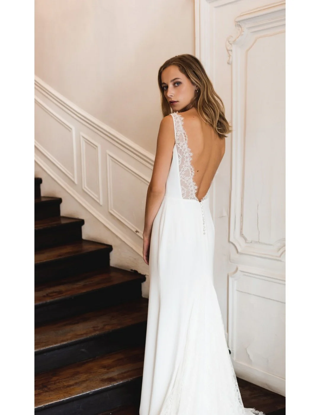 Robe De Mariée Blanche - Blanc Soie - Image 7
