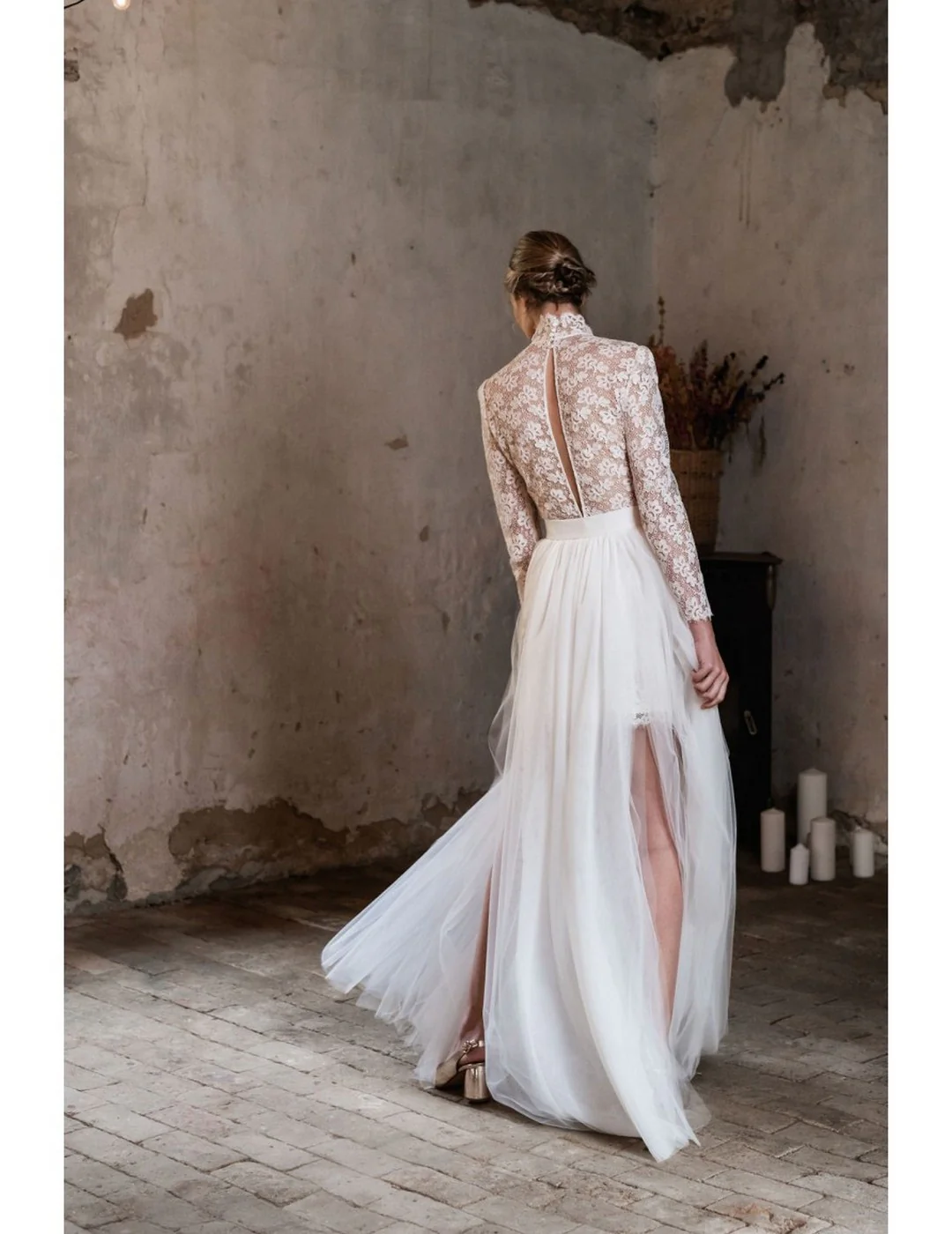 Robe De Mariée Chiara - Blanc - Image 3