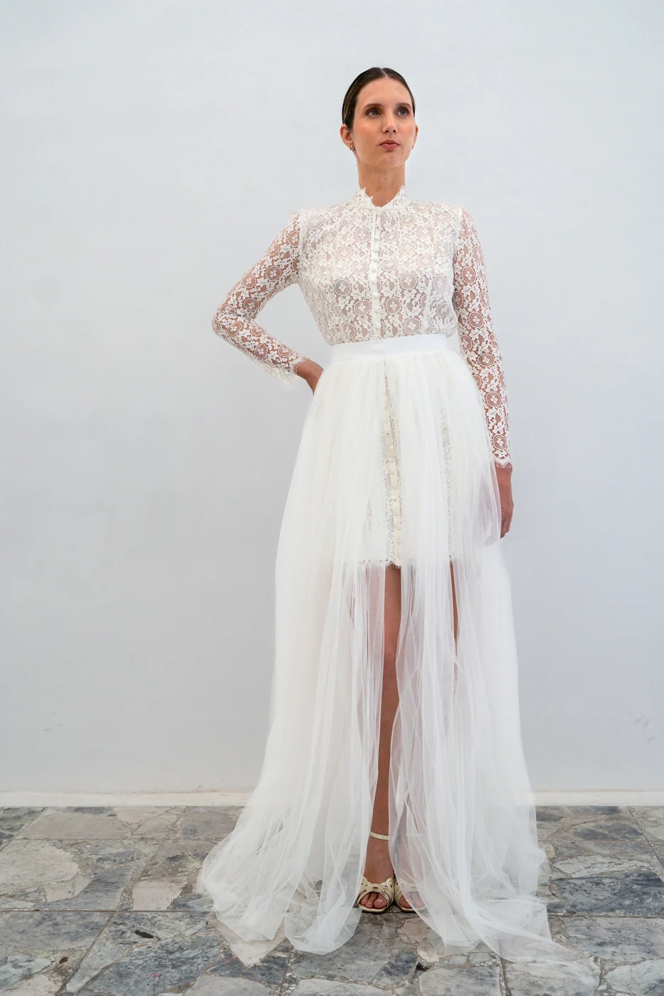 Robe De Mariée Chiara - Blanc - Image 4