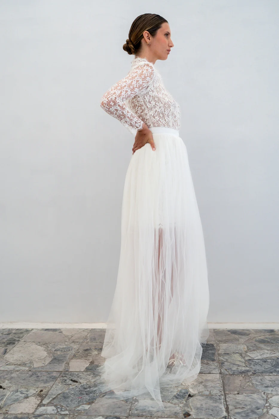 Robe De Mariée Chiara - Blanc - Image 5