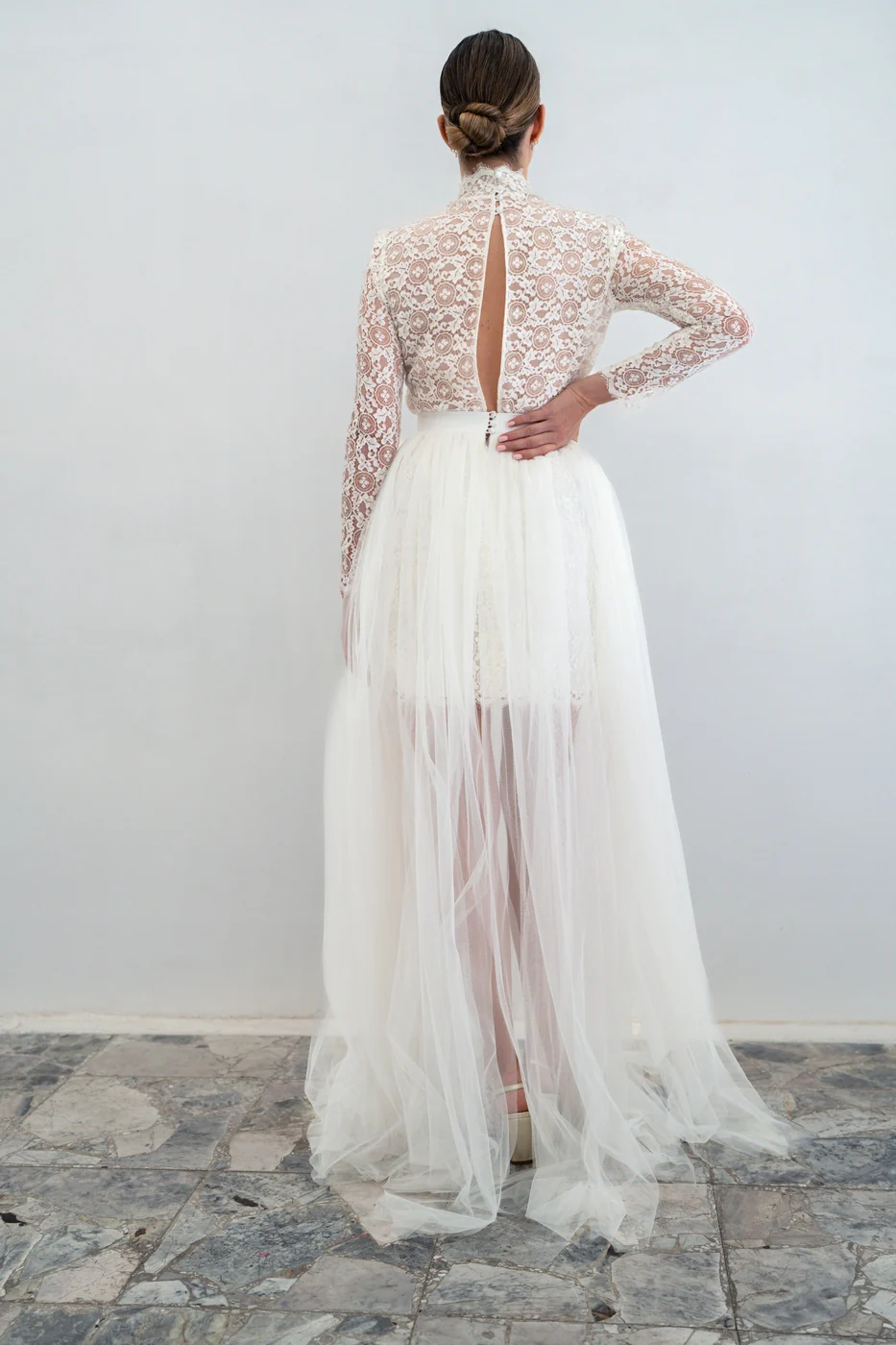 Robe De Mariée Chiara - Blanc - Image 6