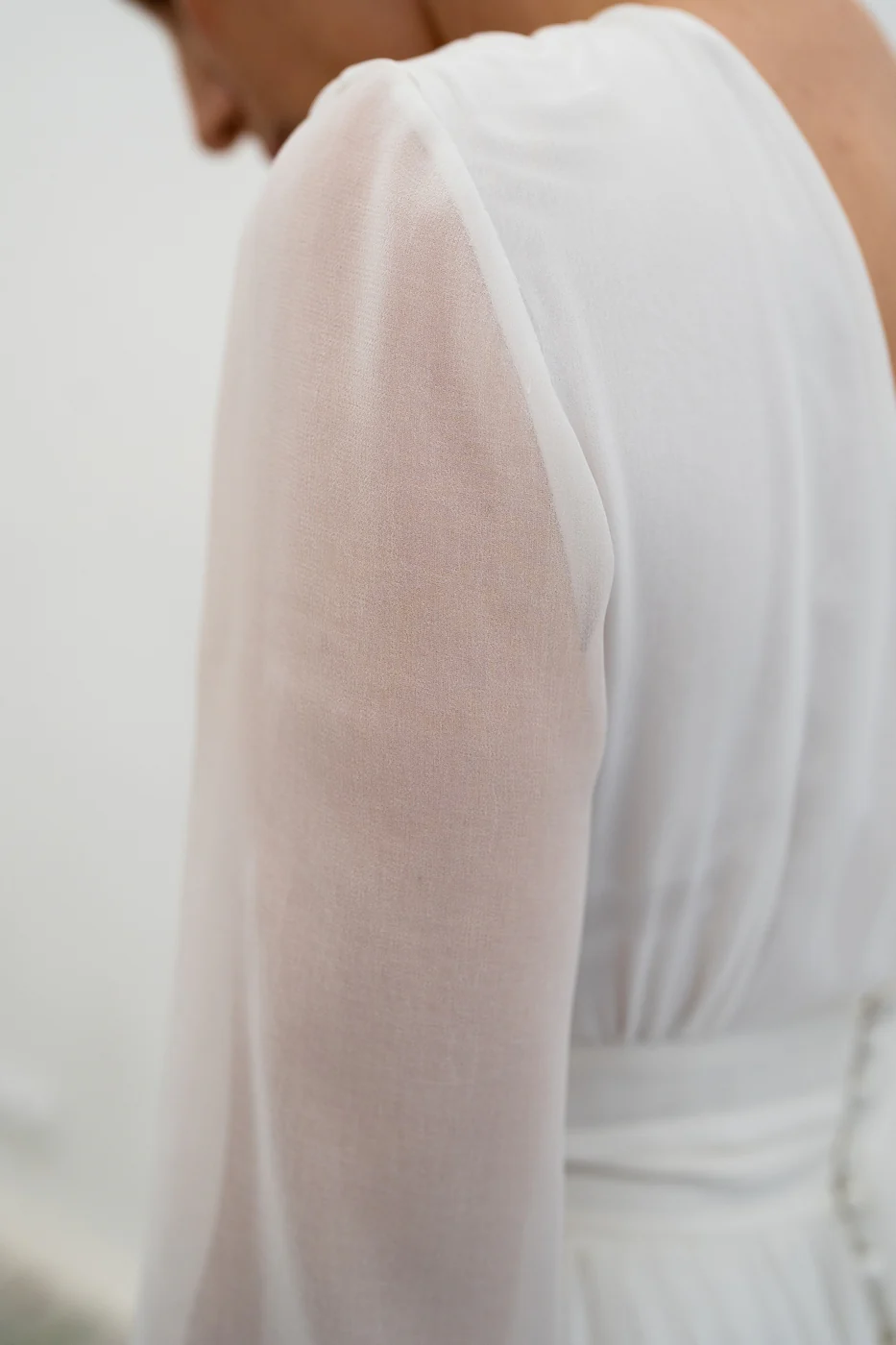 Robe De Mariée Clémence - Blanc Soie - Image 7