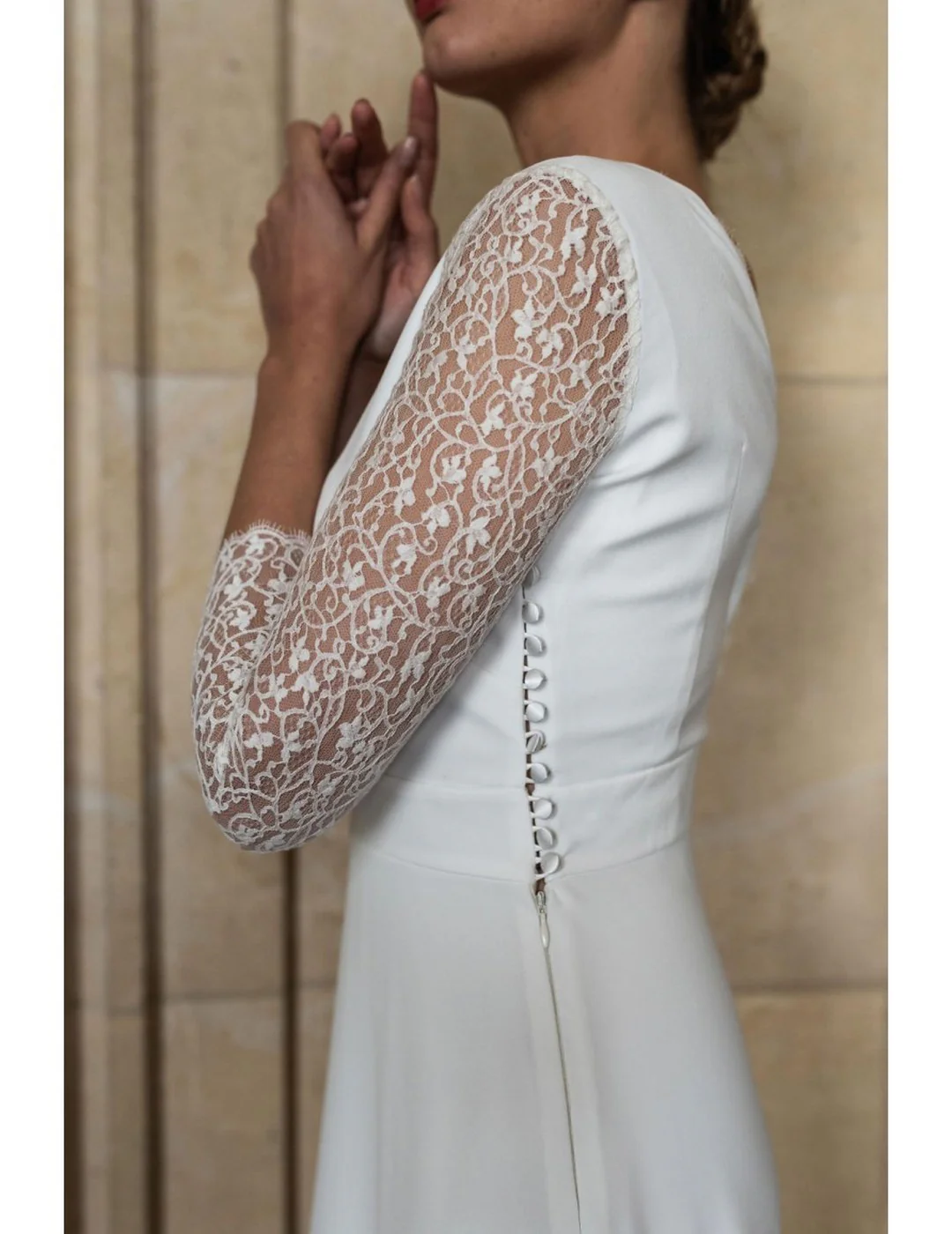 Robe De Mariée Colette - Blanc Soie - Image 2