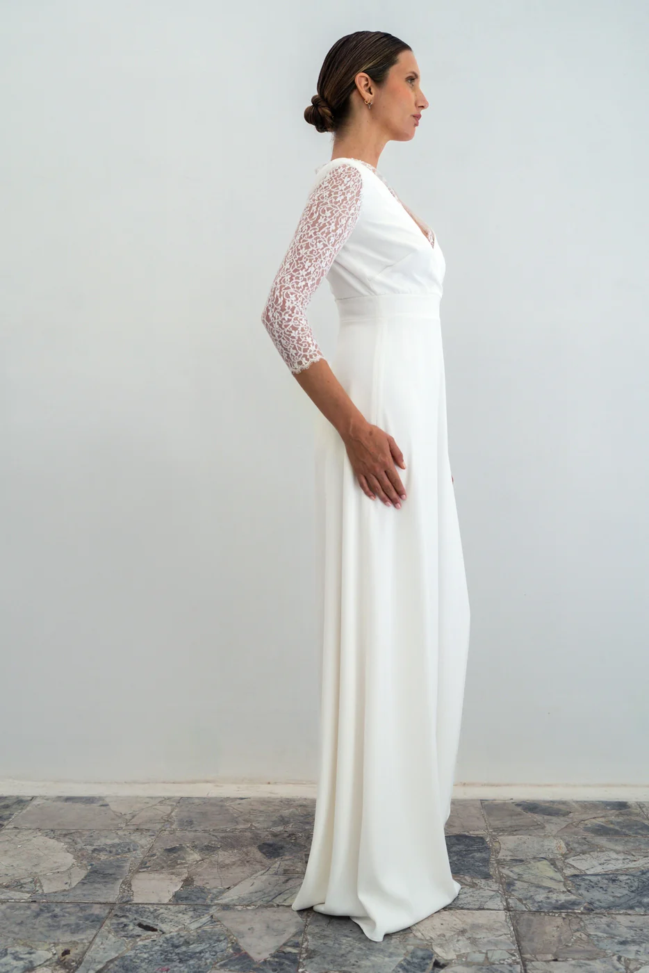 Robe De Mariée Colette - Blanc Soie - Image 5