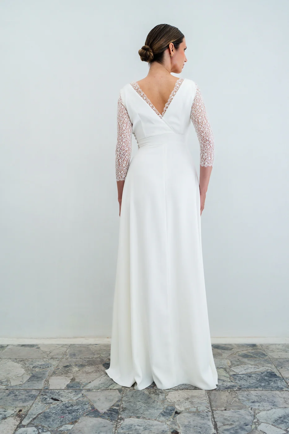 Robe De Mariée Colette - Blanc Soie - Image 6