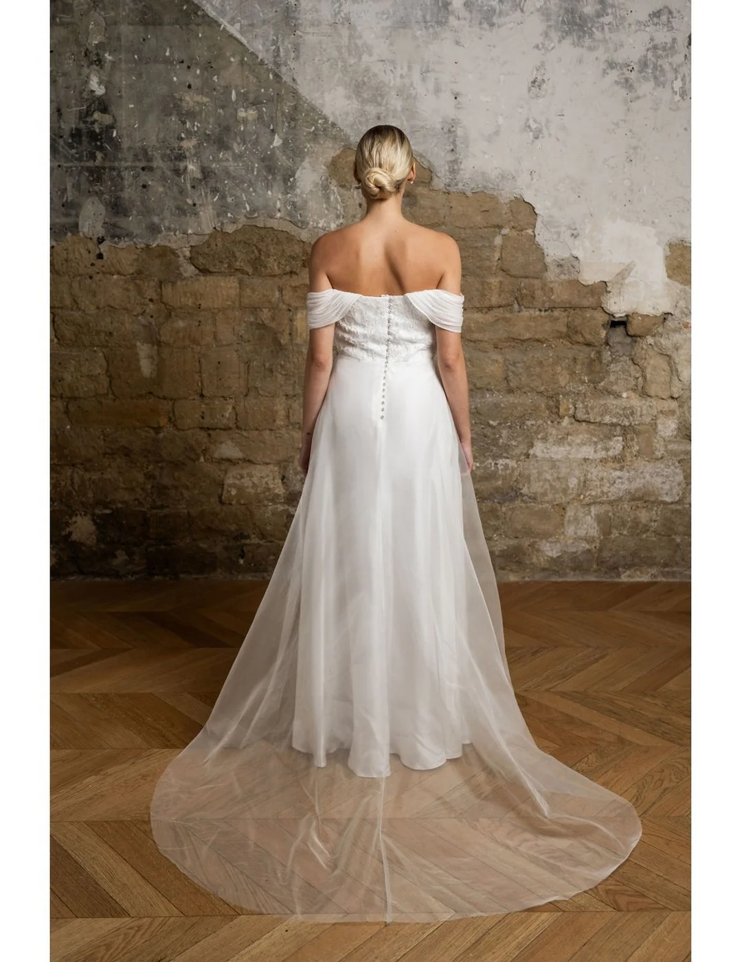 Robe De Mariée Diamant - Blanc Soie - Image 2