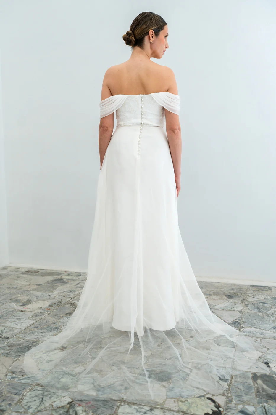 Robe De Mariée Diamant - Blanc Soie - Image 7