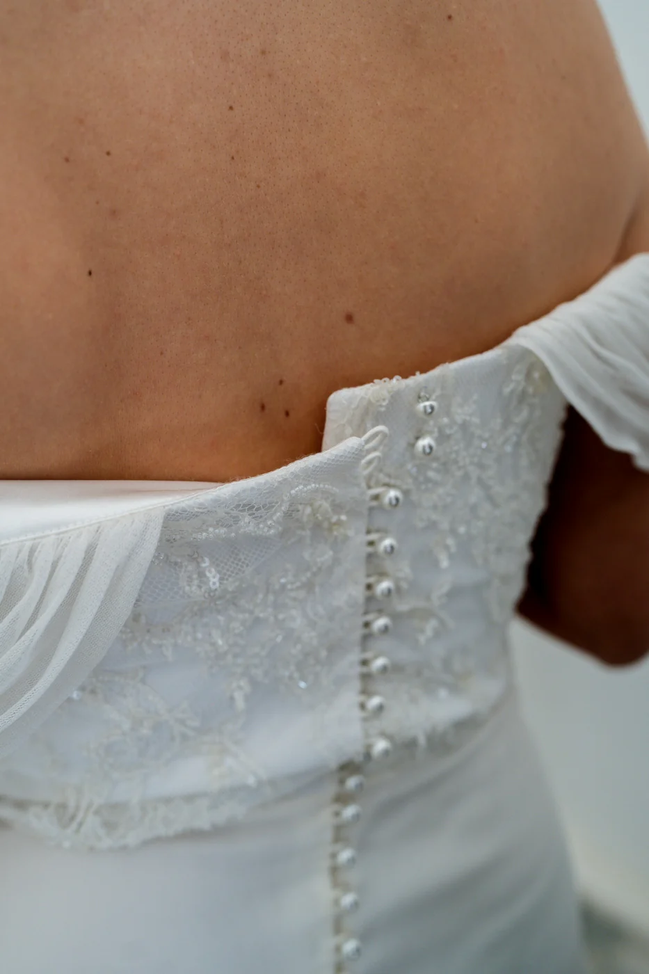 Robe De Mariée Diamant - Blanc Soie - Image 8