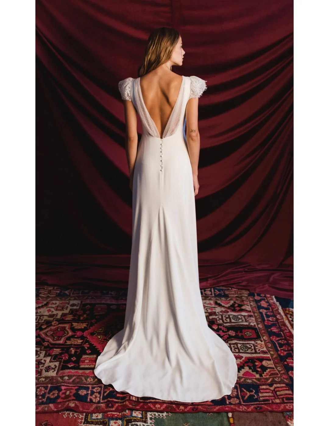 Robe De Mariée Ève - Blanc Soie - Image 3