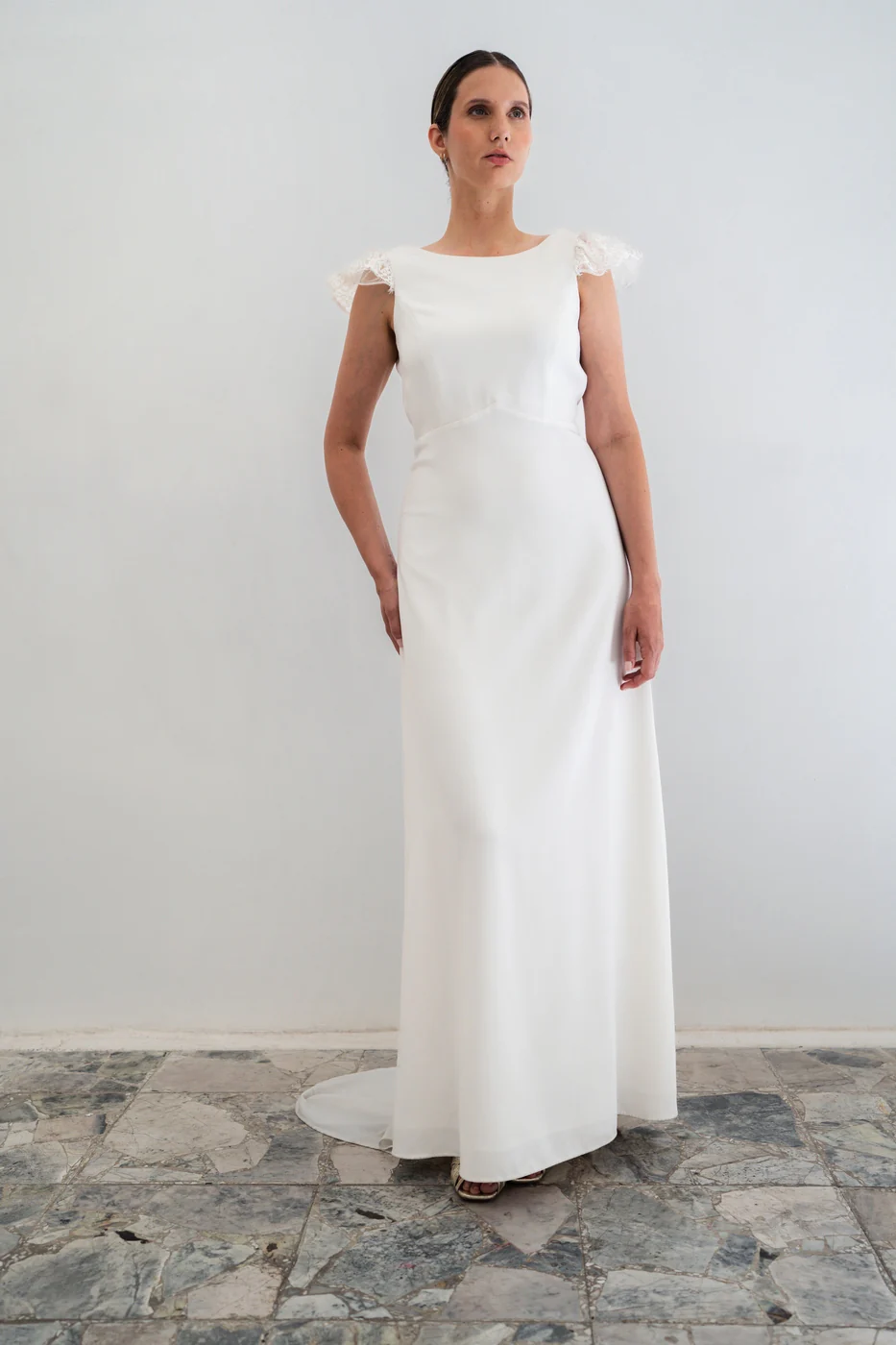 Robe De Mariée Ève - Blanc Soie - Image 4