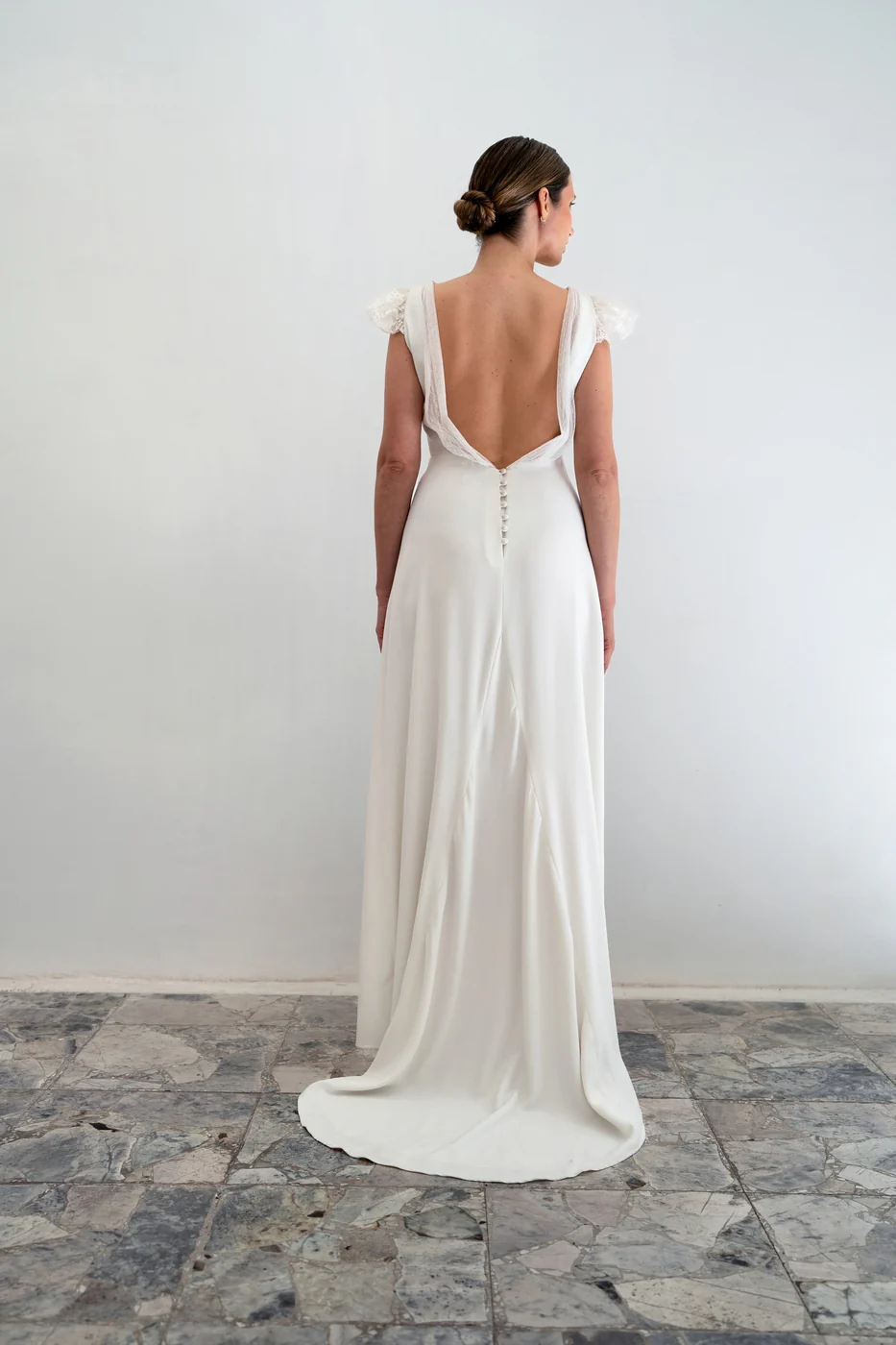 Robe De Mariée Ève - Blanc Soie - Image 6